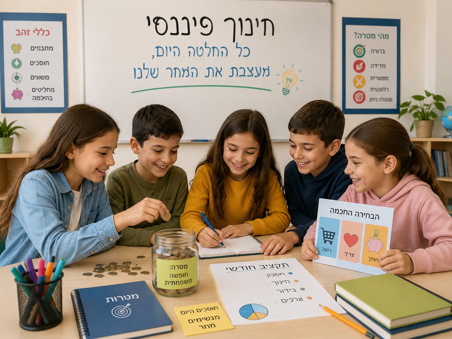 חינוך פיננסי לילדים בבית הספר היסודי